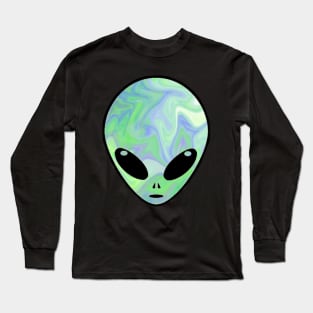 trippy alien Long Sleeve T-Shirt